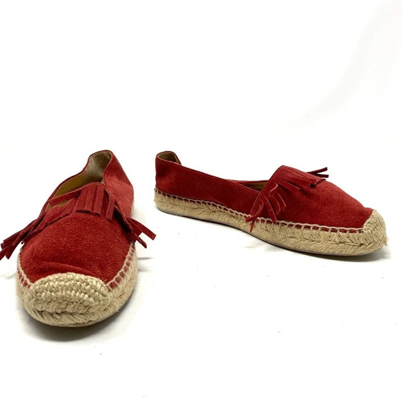 Marc Fisher LTD Cathy‎ Fringe Espadrille Flat Red - Picture 3 of 8